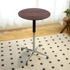 Table de bar mobile réglable Table de pub Pivotement à 360 ° Base en étoile en aluminium Hauteur de comptoir de bar mobile pour bureau debout Bistro