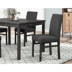 Chaises d'appoint rustiques rembourrées en lin (lot de 2)