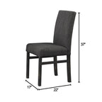 Chaises d'appoint rustiques rembourrées en lin (lot de 2)