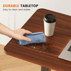Bureau d'ordinateur mobile réglable, bureau debout mobile, bureau relevable avec roulettes verrouillables, bureaux portables en forme de L