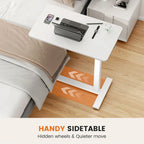 Bureau d'ordinateur mobile réglable, bureau debout mobile, bureau relevable avec roulettes verrouillables, bureaux portables en forme de L