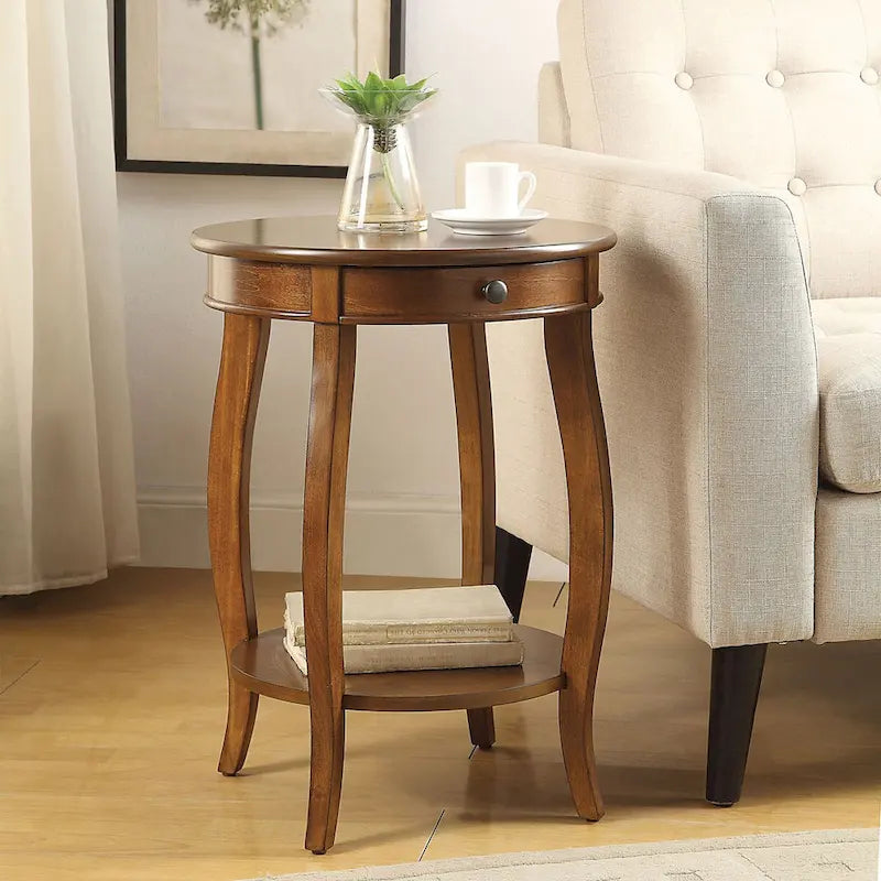 Tables de bout noyer et noir par - 18Dia X 24H