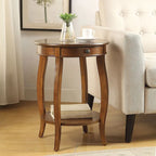 Tables de bout noyer et noir par - 18Dia X 24H