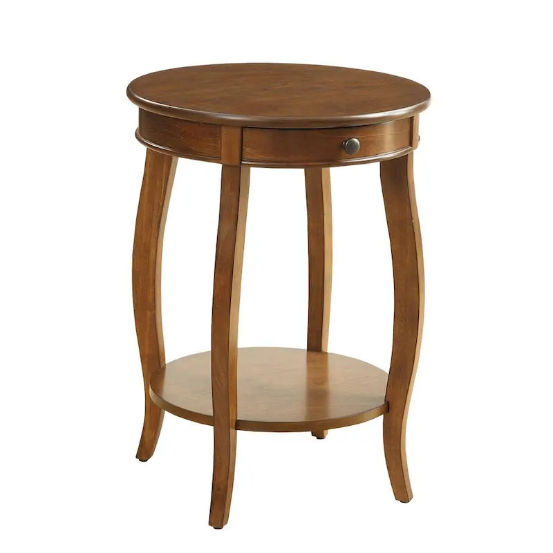 Tables de bout noyer et noir par - 18Dia X 24H