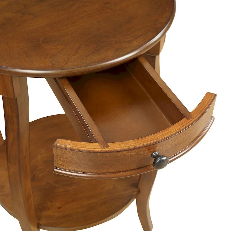 Tables de bout noyer et noir par - 18Dia X 24H