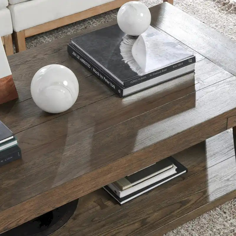Table basse en chêne de 60 pouces