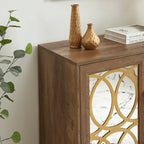Meuble d'appoint en bois 31.1 H x 32.3 L