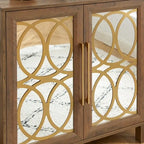 Meuble d'appoint en bois 31.1 H x 32.3 L