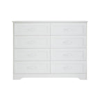 Commode de chambre à coucher 3 tiroirs avec commode 8 tiroirs, organiseur de vêtements - Poignées en métal, 47,6L x 15,7W x 36,7H