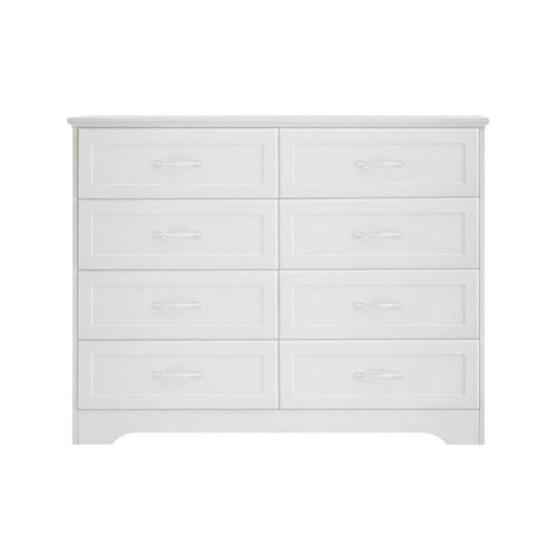 Commode de chambre à coucher 3 tiroirs avec commode 8 tiroirs, organiseur de vêtements - Poignées en métal, 47,6L x 15,7W x 36,7H