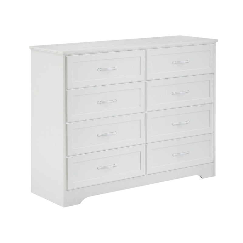 Commode de chambre à coucher 3 tiroirs avec commode 8 tiroirs, organiseur de vêtements - Poignées en métal, 47,6L x 15,7W x 36,7H